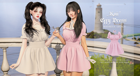 Second Life Marketplace - +Koii+ Effy Dress / Black